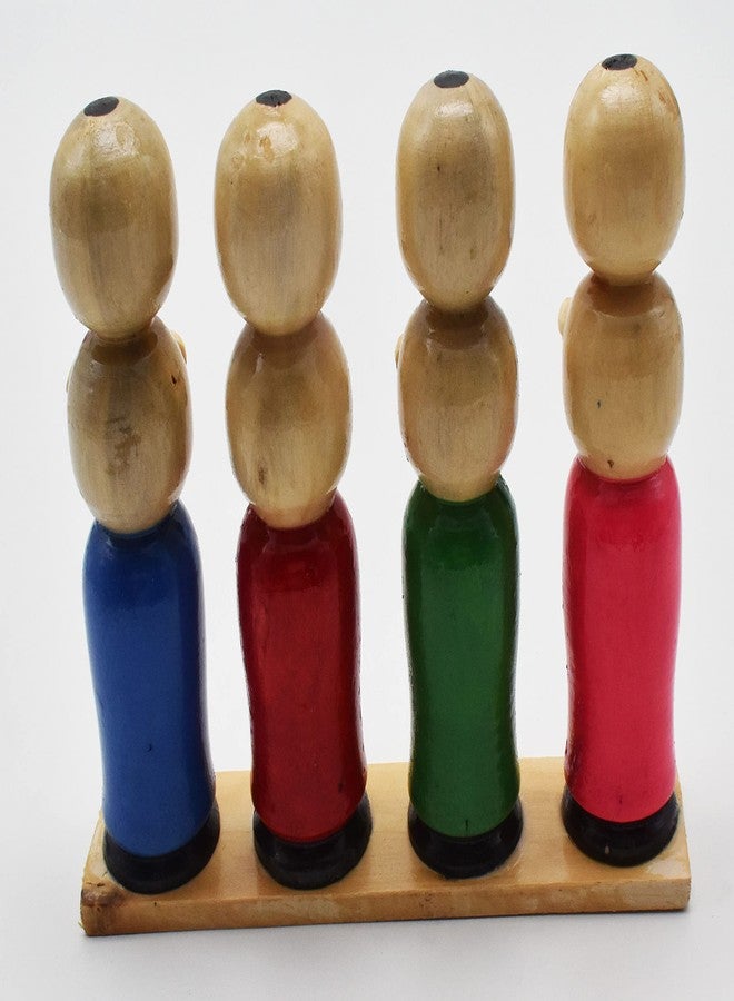 justhandmade Wooden Musical Band Set | Golu Bommai | Home Decor Showpiece | Gift (JHMMBS101) - Image 4
